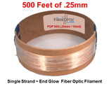 0.25mm Single Strand End Glow Fiber Optic Filament