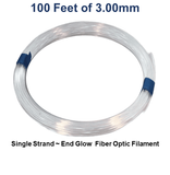 3.00mm Single Strand End Glow Fiber Optic Filament