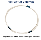 2.00mm Single Strand End Glow Fiber Optic Filament