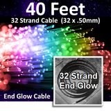 32-Strand End-Glow Fiber Optic Cable