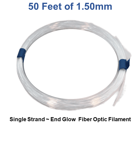 1.50mm Single Strand End Glow Fiber Optic Filament